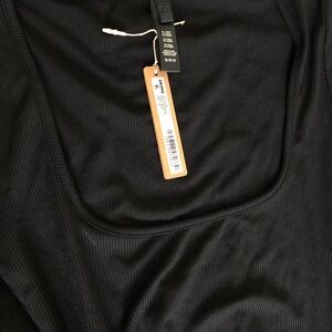 SKIMS Black Long Sleeve Dress